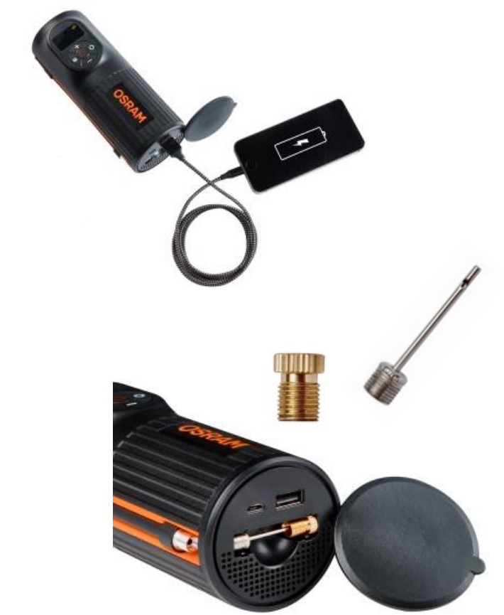 Osram TYREinflate 2000 – Kompakt Elektronisk Cykelpumpe