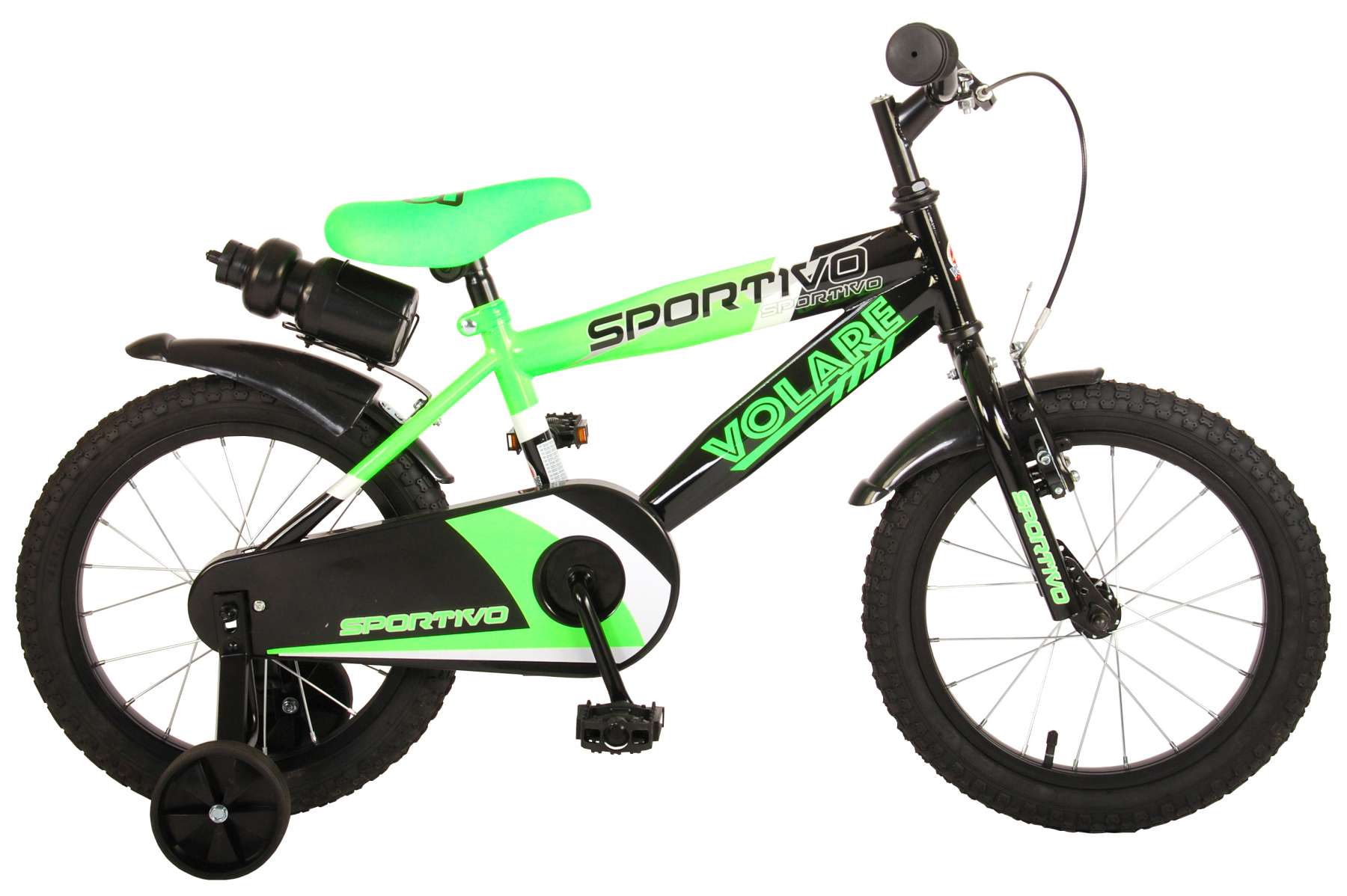 titel Manhattan dele Volare Sportivo drengecykel 16" Grøn/Sort - Cykelgear