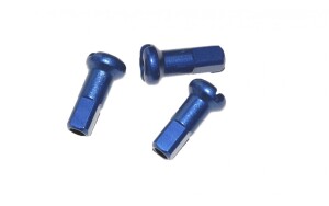 10 stk Nipler DT Swiss 2,0 x 12 mm Aluminium Blå