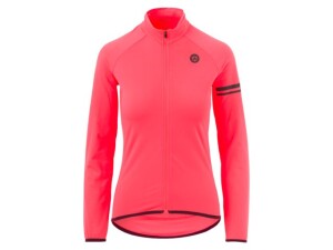 AGU Essential Thermo Langærmet Cykeltrøje Til Kvinder Neon Coral