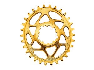 Absolute Black Klinge oval Direkte montering GXP SRAM guld