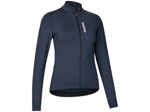GripGrab RIDE Thermal cykeltrøje lange ærmer mørkeblå dame